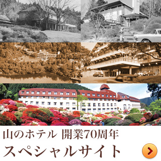 山のホテル開業70周年スペシャルサイト公開中