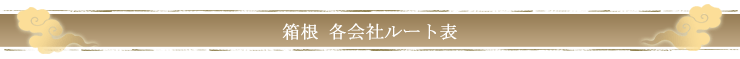 箱根　各会社ルート表