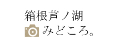 箱根芦ノ湖のみどころスポット